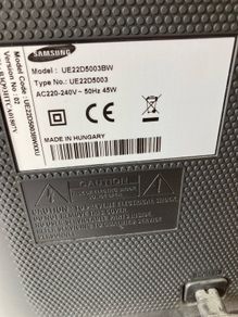 Samsung Monitor or TV screen UE22D5003