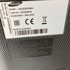 Samsung Monitor or TV screen UE22D5003