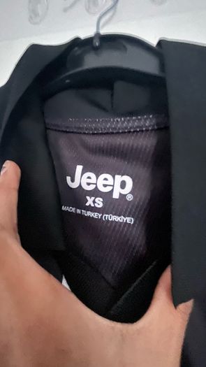Black and white stripped jeep shirt