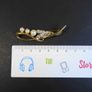 Vintage Gold Tone Faux Pearl Brooch Image 3