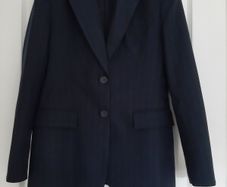 Zara navy pin stripe tailored jacket