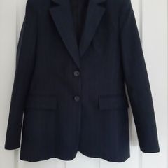 Zara navy pin stripe tailored jacket