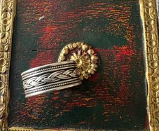 Vintage German Sterling Silver Band Ring