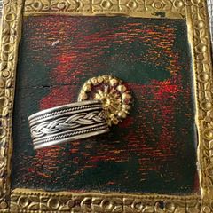Vintage German Sterling Silver Band Ring