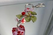 Pink Heart Bag Keyring Charm