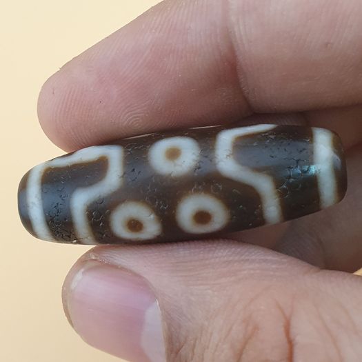 7 Eyes Beautiful Himalayan Tibetan Agate Bead Amulet