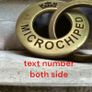 Personalized Deep Engraved Round Washer Collar Solid Brass Dog Cat Id Pet Tag Image 10