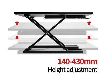 BRAND NEW Standing Desk Computer Office Workstation Height Adjustable Lift Table Foldable Desk