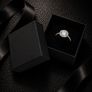 Vintage 925 Sterling Silver Cubic Zirconia Halo Cluster Ring Image 2