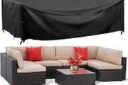 Garden Furniture Outdoor Patio table Covers Rectangular Cover Windproof, Waterproof &amp; Anti-UV for Chair and Table Rattan Sofa Cover