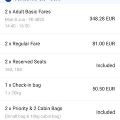 Flights Cork-Milan 30May, Venice-Cork 08 Jun