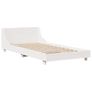 Bed Frame without Mattress White 90x190 cm Single Solid Wood Pine Image 2