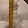 Art deco glass whiskey decanter with lid,,buyer collects or pays postage thank you, good patina condition,,sold as is, see pictures for condition,, Image 6