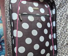 polka dot suitcase
