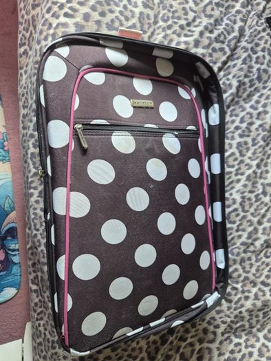 polka dot suitcase