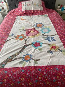 Pair (2) of single bed quilt covers with Owl detail
