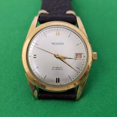 Vintage Swiss Made Richard Incabloc Gold Plated watch 1960s
