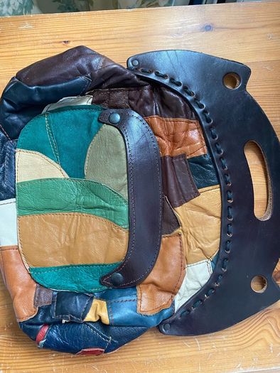 Vintage leather bag handmade