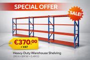 6 Metres Longspan Shelving / Racking All Metal Shelves For Sheds Garages Workshops