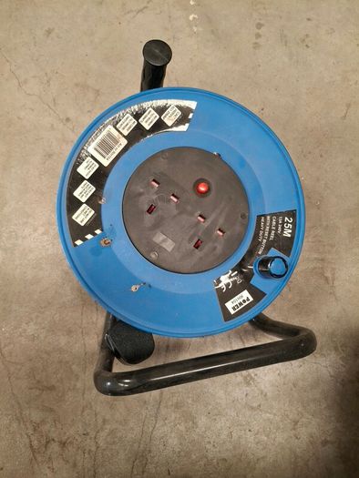 220v 25m heavy duty extension cable reel