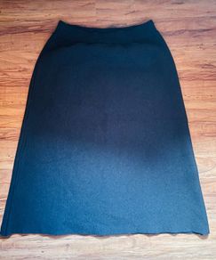 Midi Part Wool Skirt
