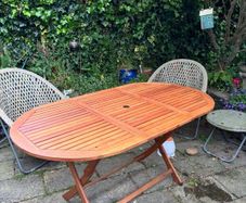 Garden table six seater