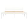 Bed Frame White Solid Pine Wood 120x200 cm Image 3