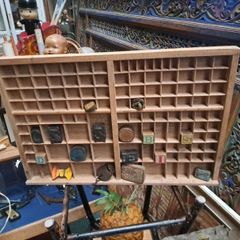 Vintage Wooden Printers Tray