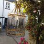 Vintage Brass Hall Lantern Light Image 4