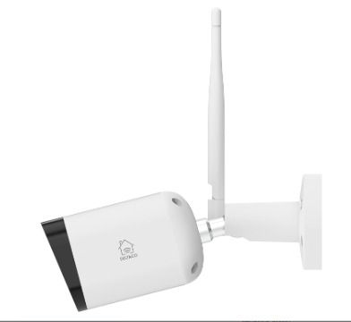 DELTACO Smart Home Smart IP Security Camera - Outdoor IP65-2MP 1080p - ONVIF/RTSP - Wifi - App - Long Range Antenna - White