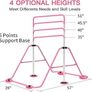 FREE EXPRESS SHIPPING Gymnastics Bars, Junior Training Kip Bar Gymnastics Equipment for Home,Adjustable Height Folding Horizontal Bar with Gymnastic Rings for Kid Image 5
