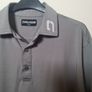mens DRUIDS golf top t shirt 100% polyester grey Size large Image 3