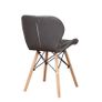 _A set of 4 Medieval Dining Chairs Set, High-Quality PU Chairs with Metal Feet for Kitchen Dining Room (White/Grey/Black/Brown) Image 6