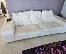 White Leather Couch