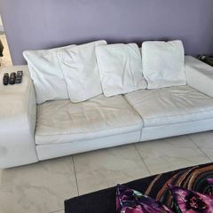 White Leather Couch