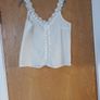 Shein White  Sleevless  Top   S. L 14.  (No Stretch In the Material). New - No Tag. Image 4
