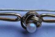 Vintage Arts Gold Plated Blister Pearl Brooch