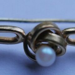 Vintage Arts Gold Plated Blister Pearl Brooch