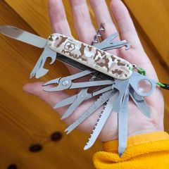 Vintage Victorinox Swiss Champ 91mm Swiss Army Knife with Camo Scales