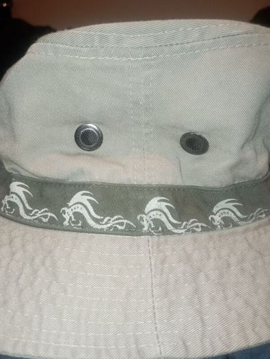 Khaki dragon wrap bucket hat