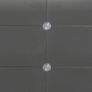 Bed Frame Grey Faux Leather 150x200 cm Image 2
