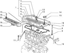 Lancia Delta Integrale 16v,EVO,EVO 2, FIAT, Cam Cover Bolt (Short) 16v SET x5 14305624