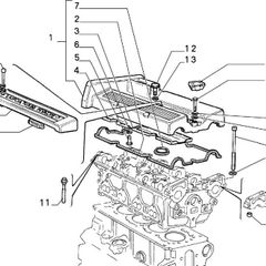 Lancia Delta Integrale 16v,EVO,EVO 2, FIAT, Cam Cover Bolt (Short) 16v SET x5 14305624