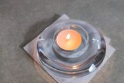 Round Clear Nachtmann Crystal Night Light Candle Holder
