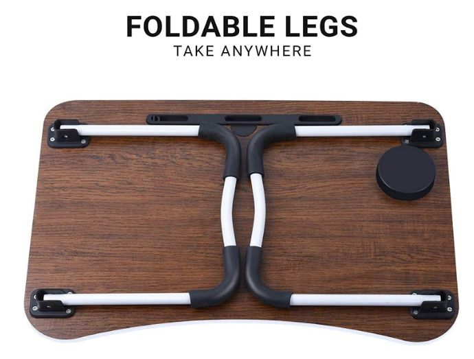 Laptop Bed Table Lap Standing Desk for Bed and Sofa Breakfast Bed Tray Laptop Lap Desk Folding Coffee Tray
