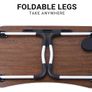 Laptop Bed Table Lap Standing Desk for Bed and Sofa Breakfast Bed Tray Laptop Lap Desk Folding Coffee Tray Image 5
