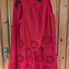 New Look Coord skirt and red top