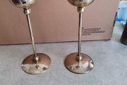 Brass Stemware Goblet Candle Holders .