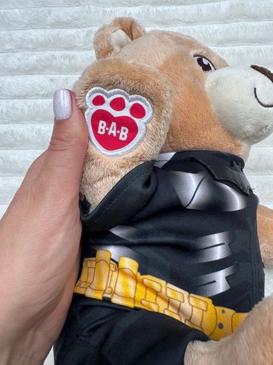 Build A Bear Workshop BAB Brown Bear The Dark Knight Batman Not Working Used Please see pictures