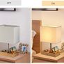 USB Bedside Table Lamp, HHome Plus Desk Lamp with 3 USB Charging Ports and Phone Charge Dock, Wood Charging Station and Organizer, Perfect Light for Bedroom, Guest Room, Living Room, Office Image 5